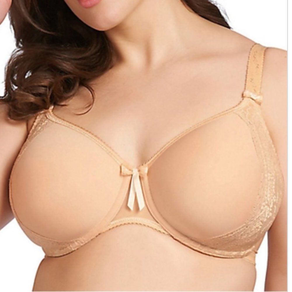 Elomi Amelia Bandless Spacer Moulded Bra Nude Women's Plus Size 38FF US 38H NWOT